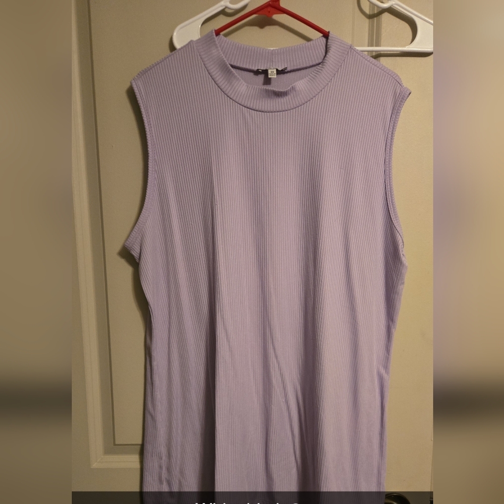 Sleeveless Lavender Top